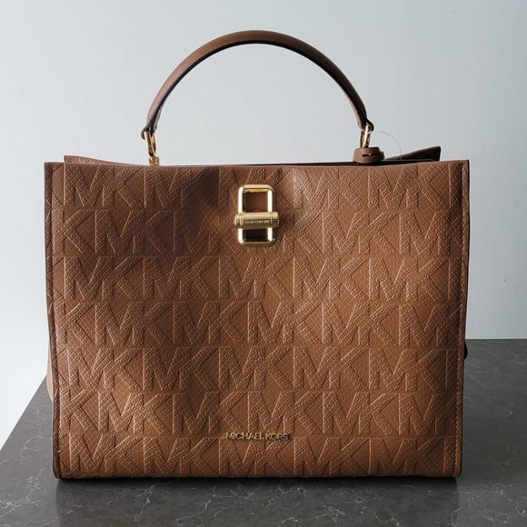 MICHAEL Michael Kors Handbags - $249 *NEW* MICHAEL MICHAEL KORS Penelope Python Embossed Faux Leather Satchel